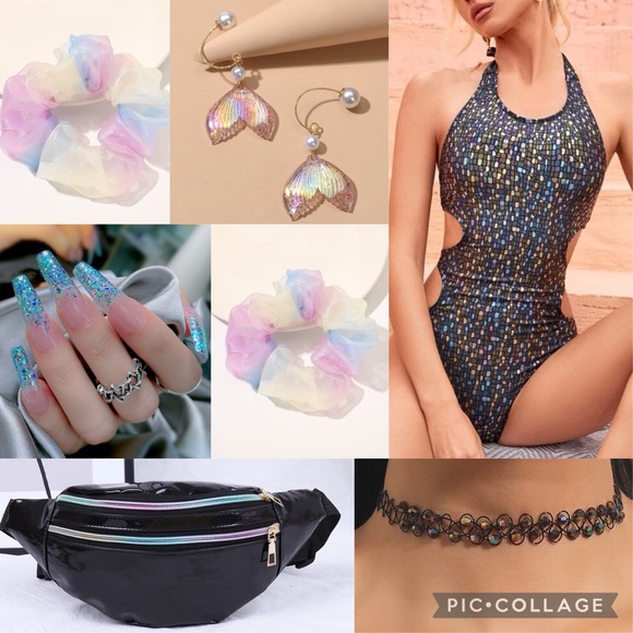 Handmade Other - Rainbow Fish Full Rave Outfit SM/MD